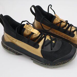 Under Armour Curry 7 "NBA Final" Black and Gold Basketball Shoes Size 12.5